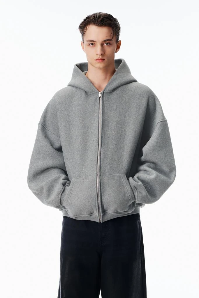 商品Alexander Wang|男士 星形拉链连帽衫,采用密集抓绒制成,价格¥3697,第1张图片详细描述
