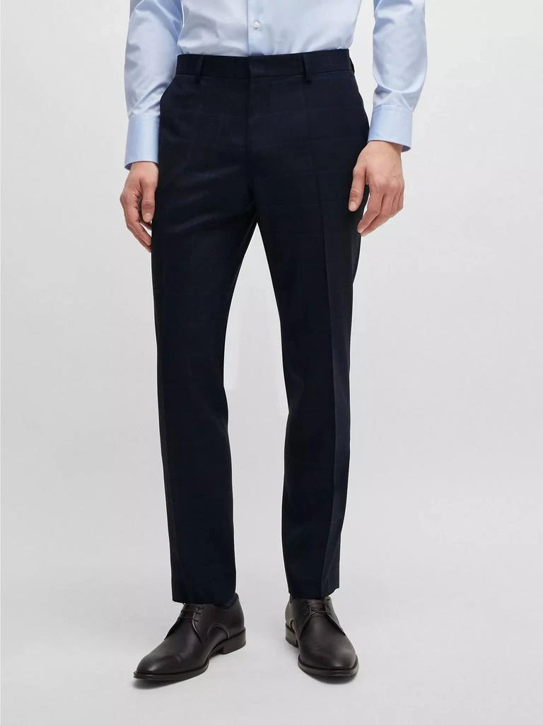 Slim Fit Suit in Checked Wool 商品