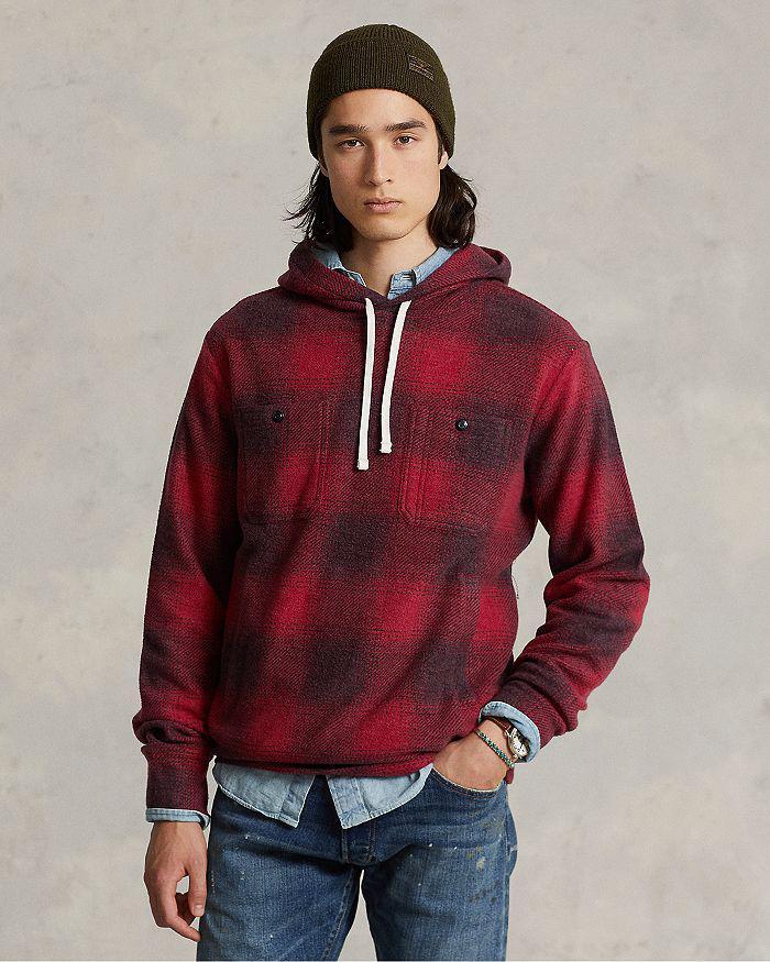 商品Ralph Lauren|Plaid Brushed-Back Fleece Hoodie,价格¥1732,第7张图片详细描述
