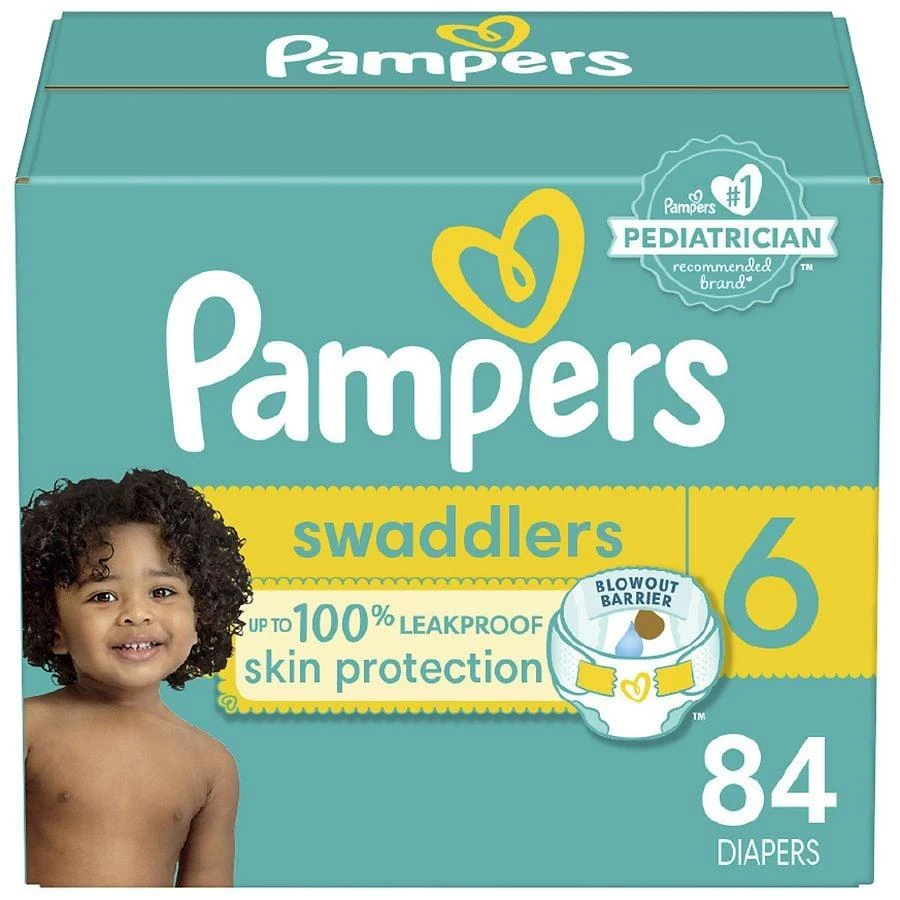 商品Pampers|Diapers, Ultra Absorbent and Soft Disposable No scent,价格¥372,第1张图片