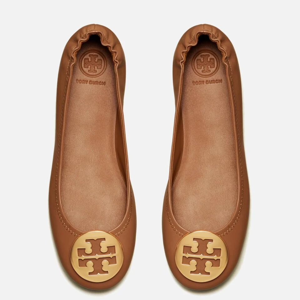 商品Tory Burch|TORY BURCH WOMEN'S MINNIE LEATHER BALLET FLATS,价格¥1523,第2张图片详细描述