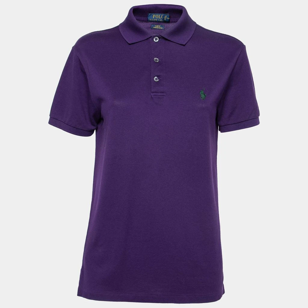 商品[二手商品] Ralph Lauren|Polo Ralph Lauren Purple Cotton Pique Slim Fit Polo T-Shirt M,价格¥969,第1张图片