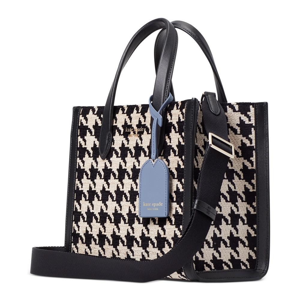 商品Kate Spade|Manhattan Houndstooth Chenille Fabric Small Tote,价格¥2624,第5张图片详细描述