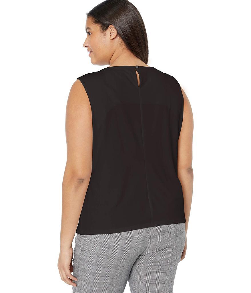 商品Calvin Klein|Women's Plus Size Pleat Neck Cami,价格¥347,第5张图片详细描述