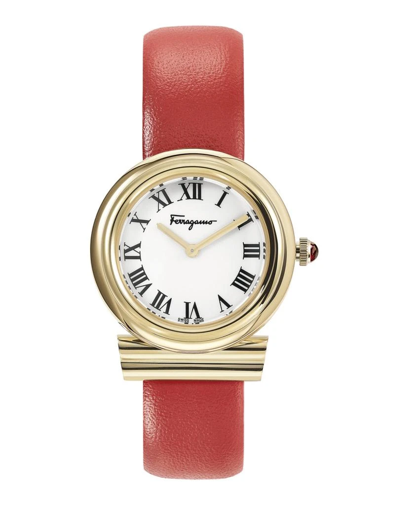 商品Salvatore Ferragamo|Gancini Leather Watch,价格¥1594,第1张图片