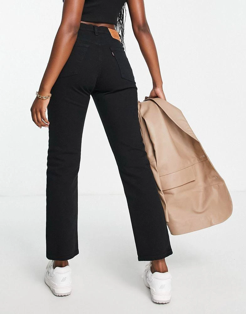 商品Levi's|Levi's 501 high rise straight leg crop jean in dark wash,价格¥758,第4张图片详细描述