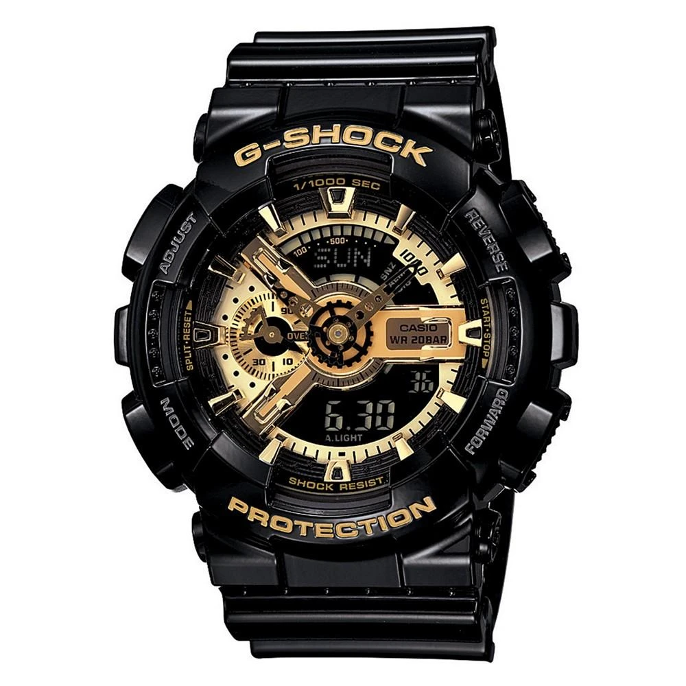 G-Shock系列经典黑金防水运动手表男款价格¥1115 | 别样海外购
