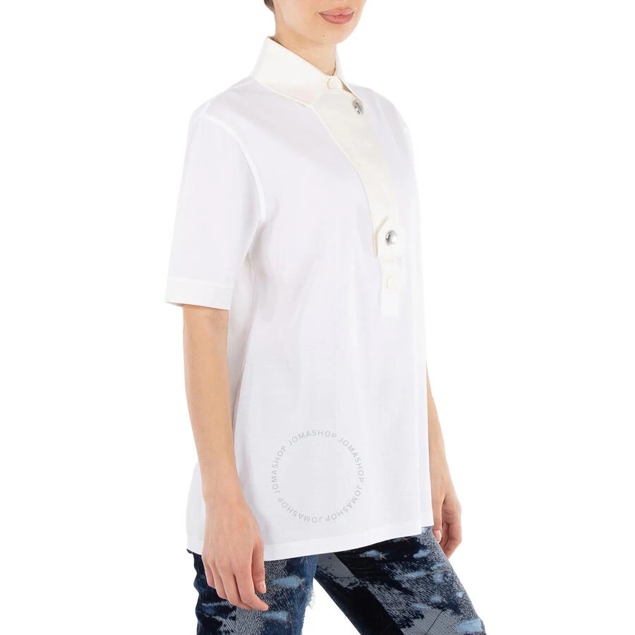 商品Burberry|Ladies White Cotton Polo Shirt,价格¥891,第2张图片详细描述