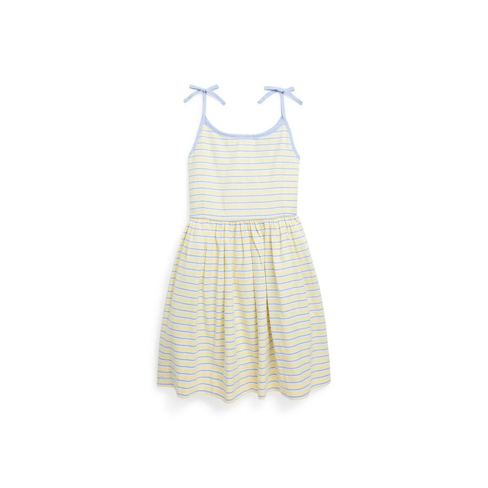 商品Ralph Lauren|Toddler and Little Girls Striped Oxford Sleeveless Dress,价格¥113,第1张图片