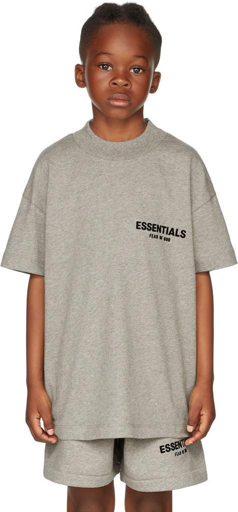 商品Essentials|Kids Gray Logo T-Shirt,价格¥234,第1张图片