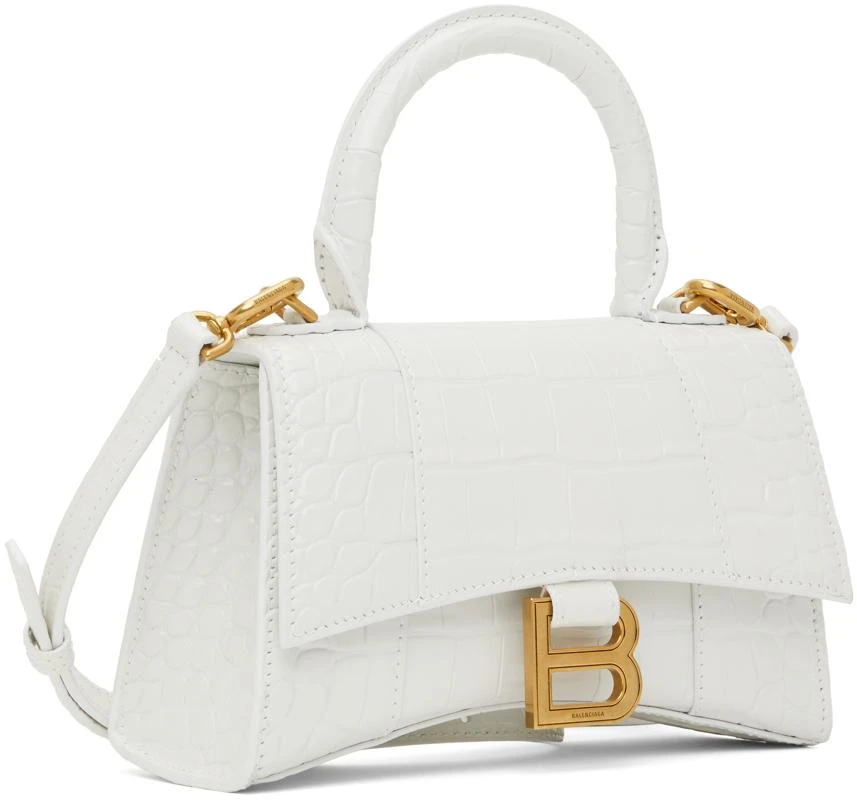 商品Balenciaga|White Croc XS Hourglass Bag,价格¥18968,第2张图片详细描述