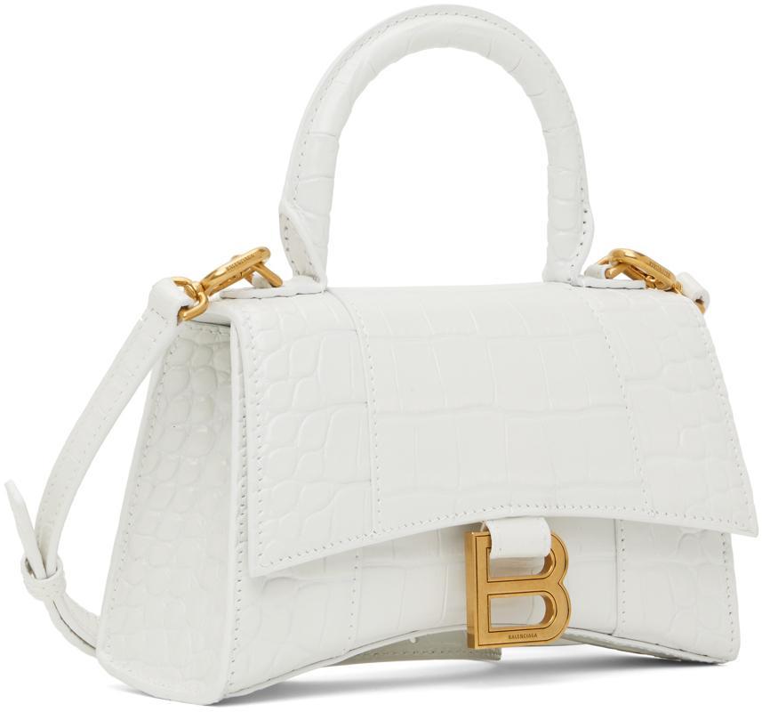 商品Balenciaga|White Croc XS Hourglass Bag,价格¥17766,第4张图片详细描述