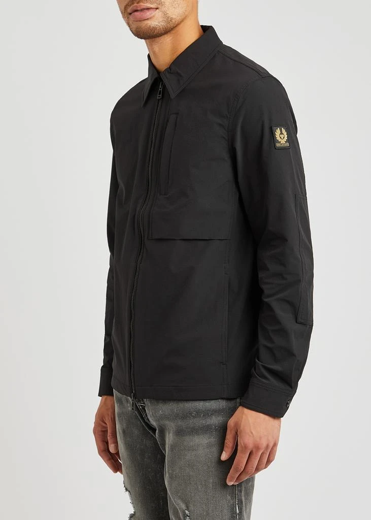 商品BELSTAFF|Grover black stretch-shell overshirt,价格¥2046,第2张图片详细描述