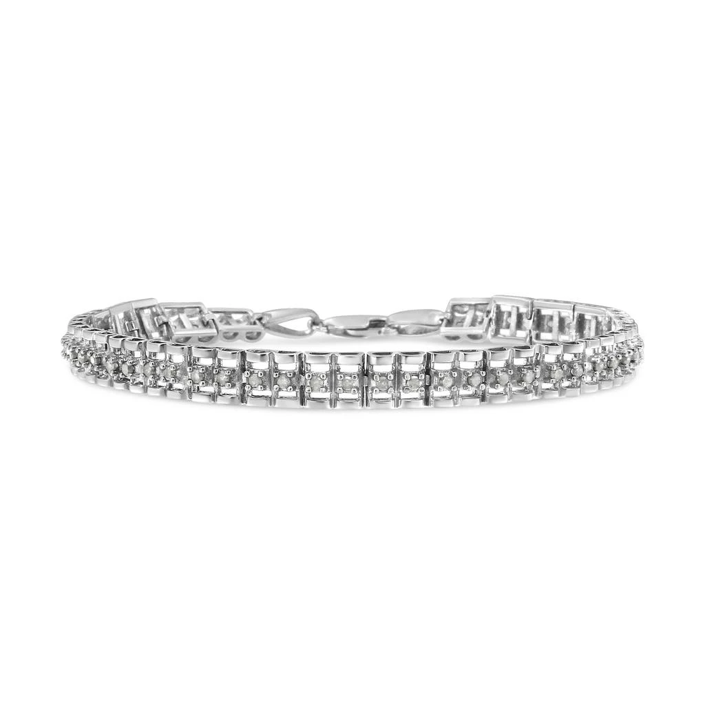 商品Haus of Brilliance|.925 Sterling Silver Diamond Double-Link 7" Tennis Bracelet,价格¥2957,第1张图片