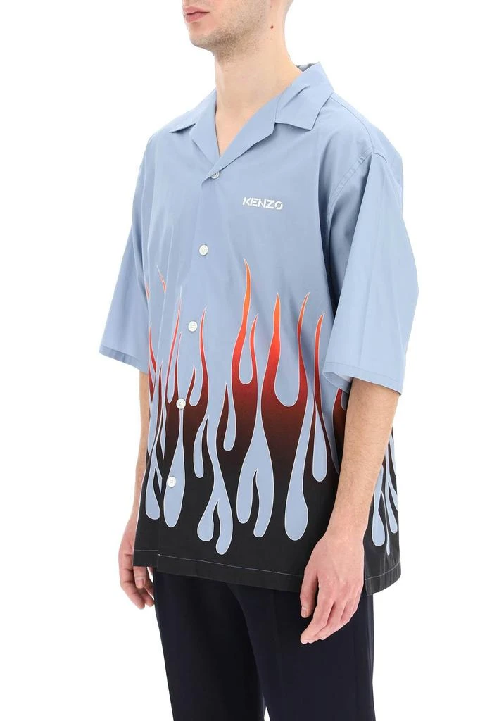 商品Kenzo|Kenzo short sleeve shirt with flame print,价格¥1597,第4张图片详细描述