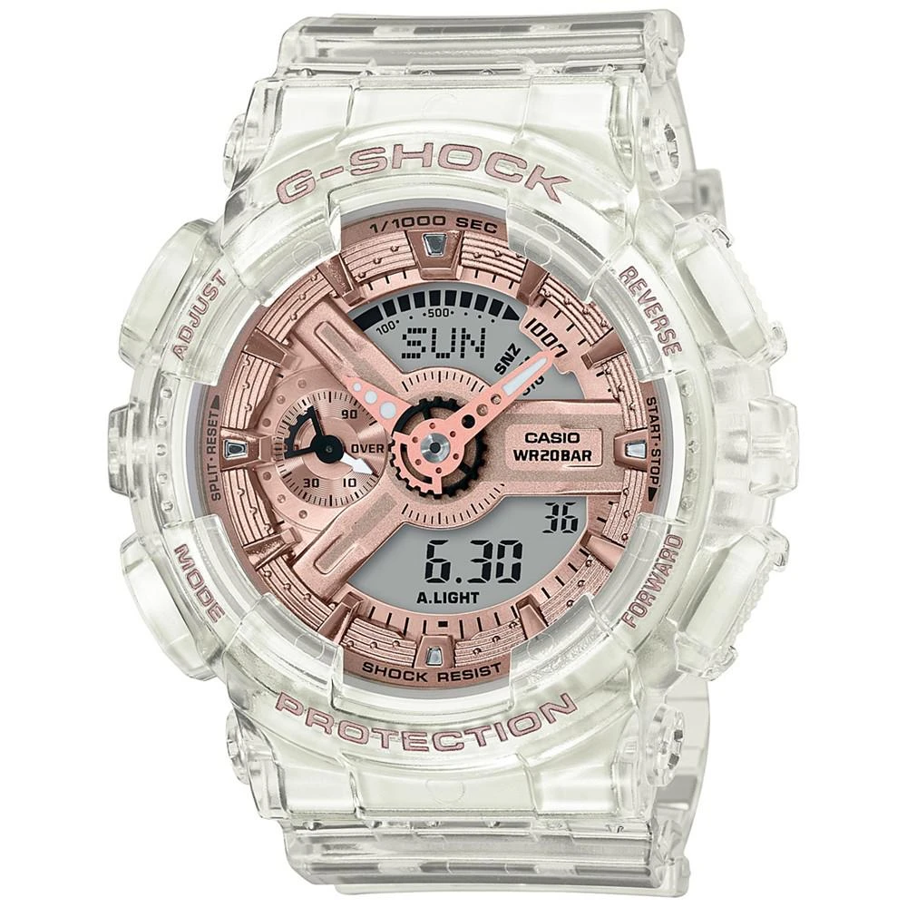 商品G-Shock|Women's Analog-Digital Clear Resin Strap Watch 45.9mm,价格¥1048,第1张图片