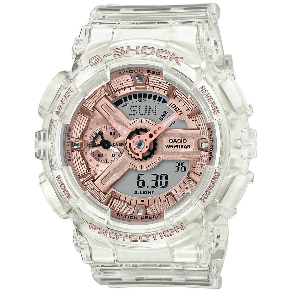 商品G-Shock|Women's Analog-Digital Clear Resin Strap Watch 45.9mm,价格¥1043,第1张图片