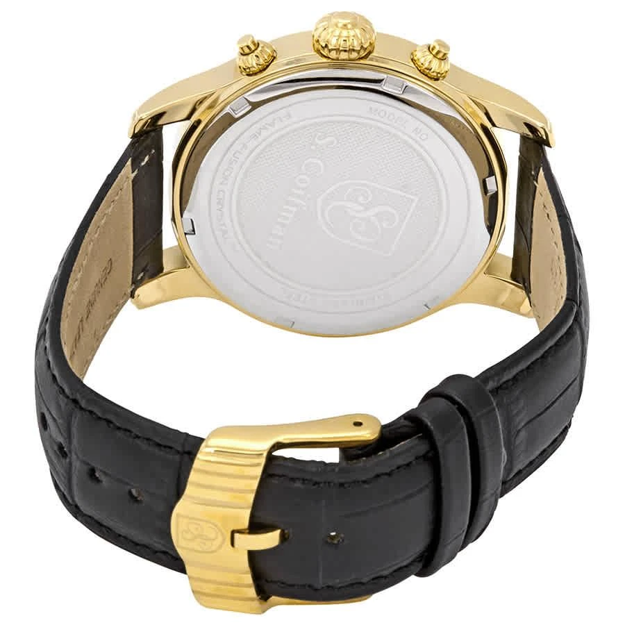 商品S Coifman|Chronograph Champagne Dial Black Leather Men's Watch SC0222,价格¥667,第3张图片详细描述