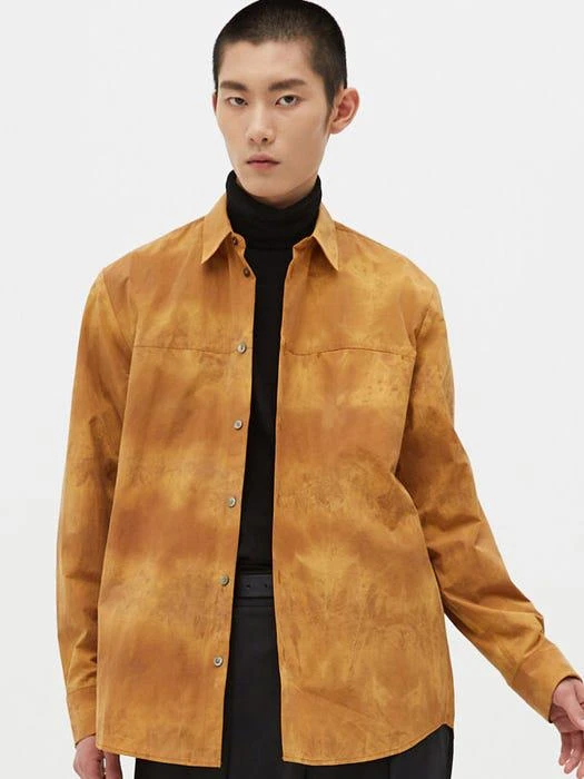 商品Lord John Grey|Hoxton Tie-dye Shirts Orange Brown,价格¥491,第2张图片详细描述