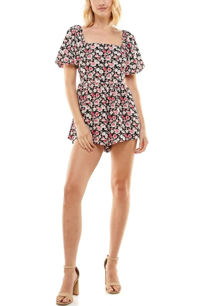 商品ROW A|Floral Puff Sleeve Romper,价格¥229,第4张图片详细描述