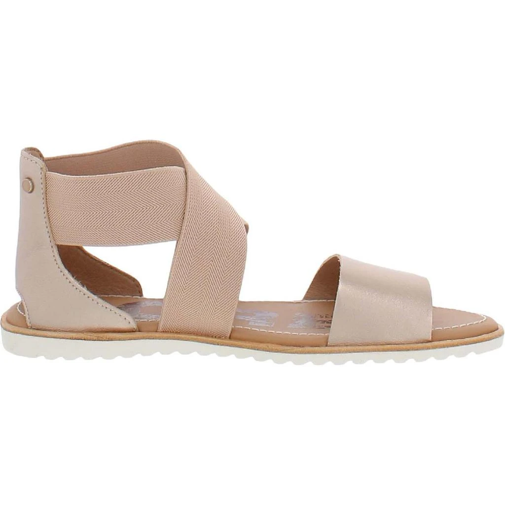 商品SOREL|Sorel Womens Ella Leather Open Toe Flat Sandals,价格¥199,第4张图片详细描述