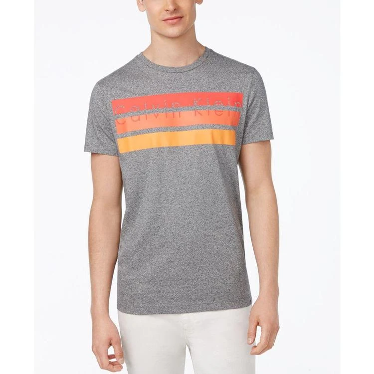 商品Calvin Klein|男士logo条纹印花T恤,价格¥293,第1张图片