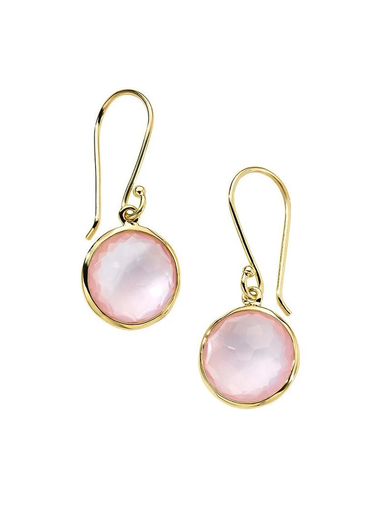 商品Ippolita|Lollipop 18K Yellow Gold & Rose Quartz Mini Drop Earrings,价格¥5930,第1张图片
