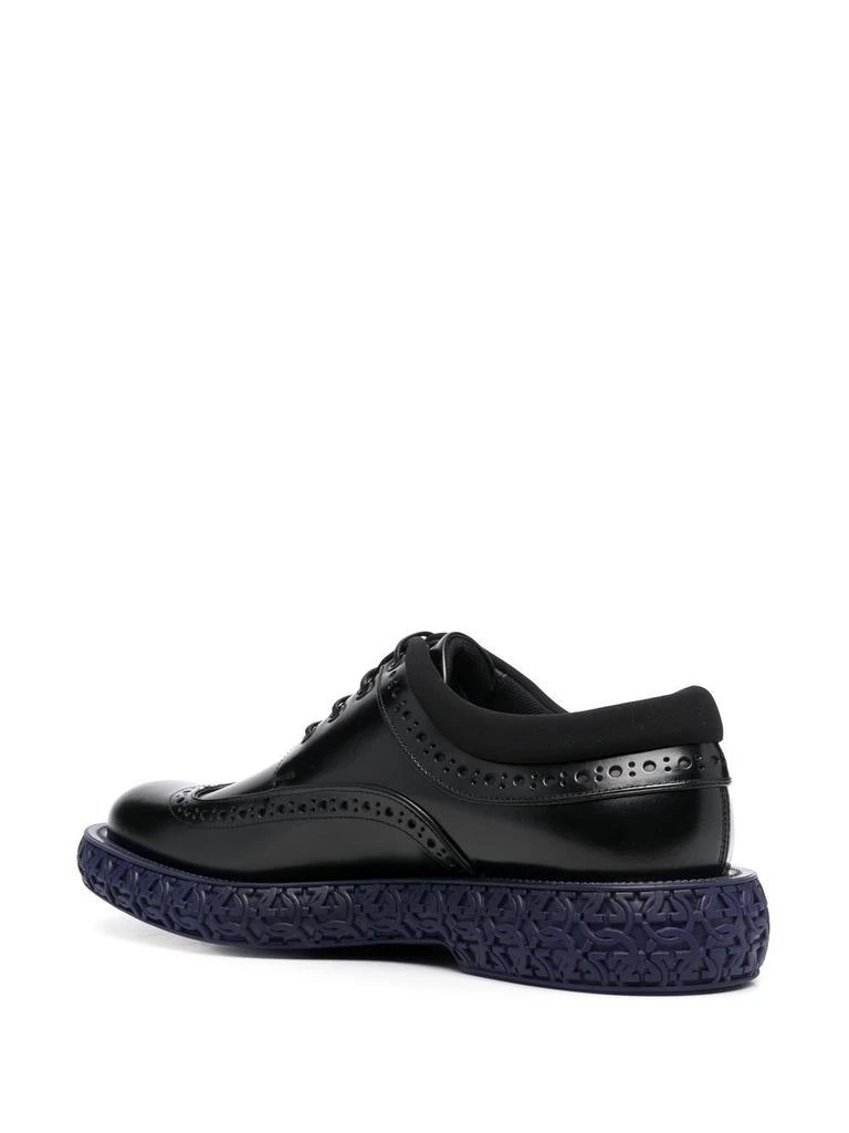 商品Salvatore Ferragamo|Salvatore ferragamo men's black leather lace up shoes,价格¥5606,第3张图片详细描述