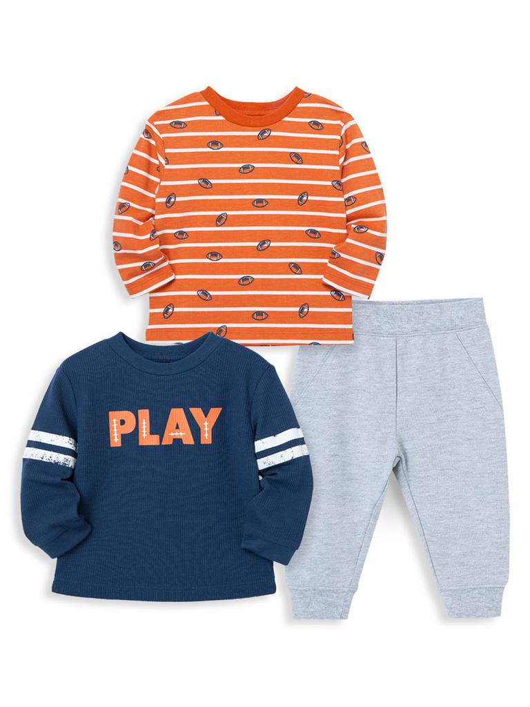 Little Boy's 3-Piece Tee, Sweatshirt & Joggers Set商品第3张图片规格展示