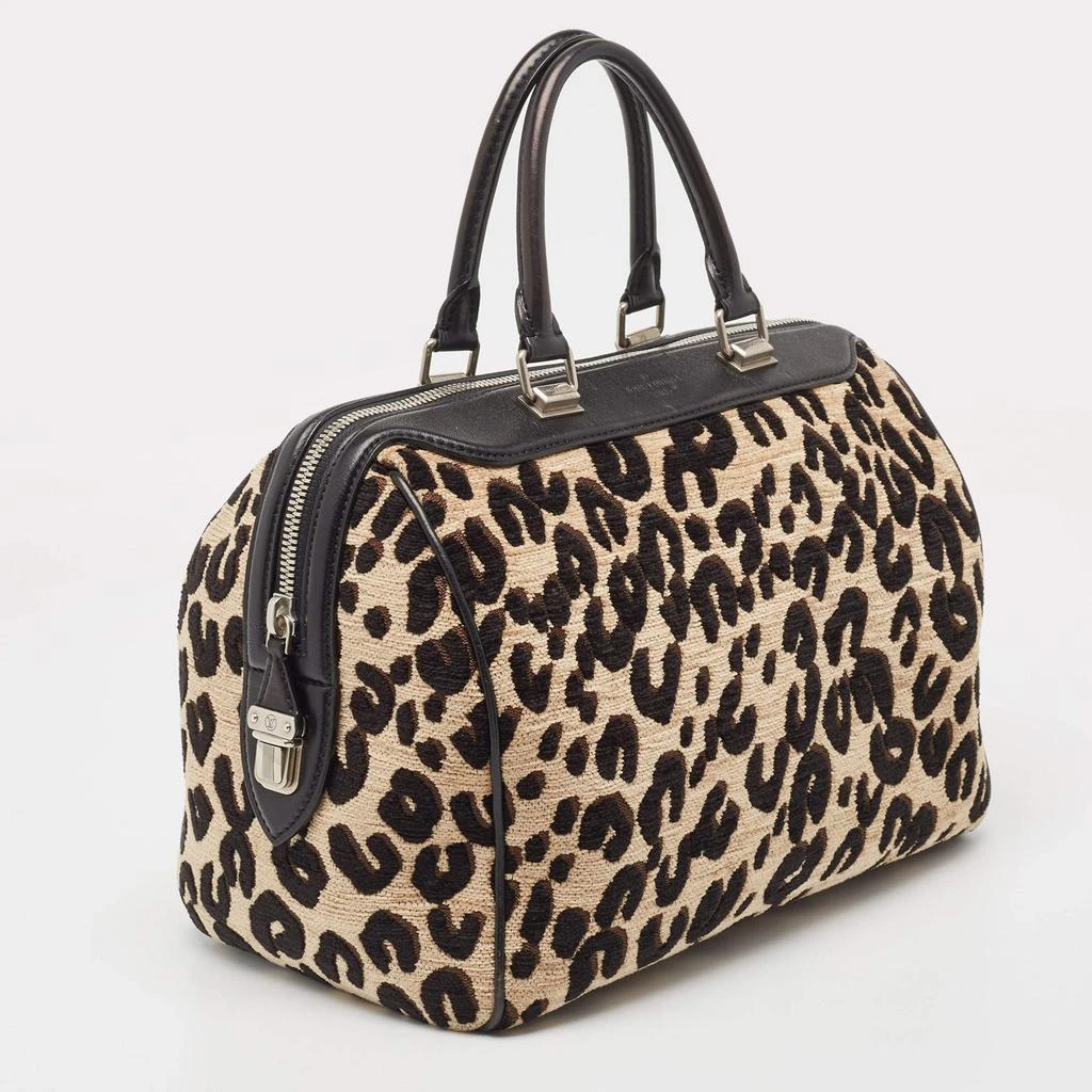 商品[二手商品] Louis Vuitton|Louis Vuitton Beige/Black Leopard Print Jacquard Velvet Stephen Sprouse Speedy Bag,价格¥11656,第3张图片详细描述