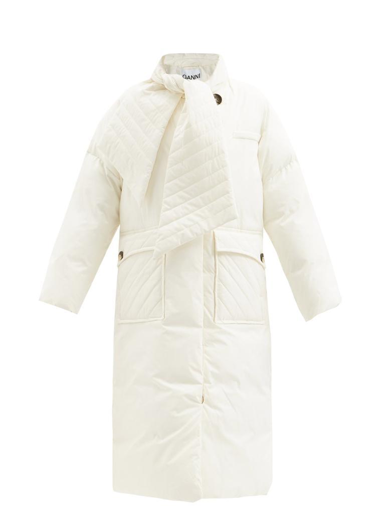 商品Ganni|Soft Tech scarf-neck recycled-fibre padded coat,价格¥1081,第1张图片