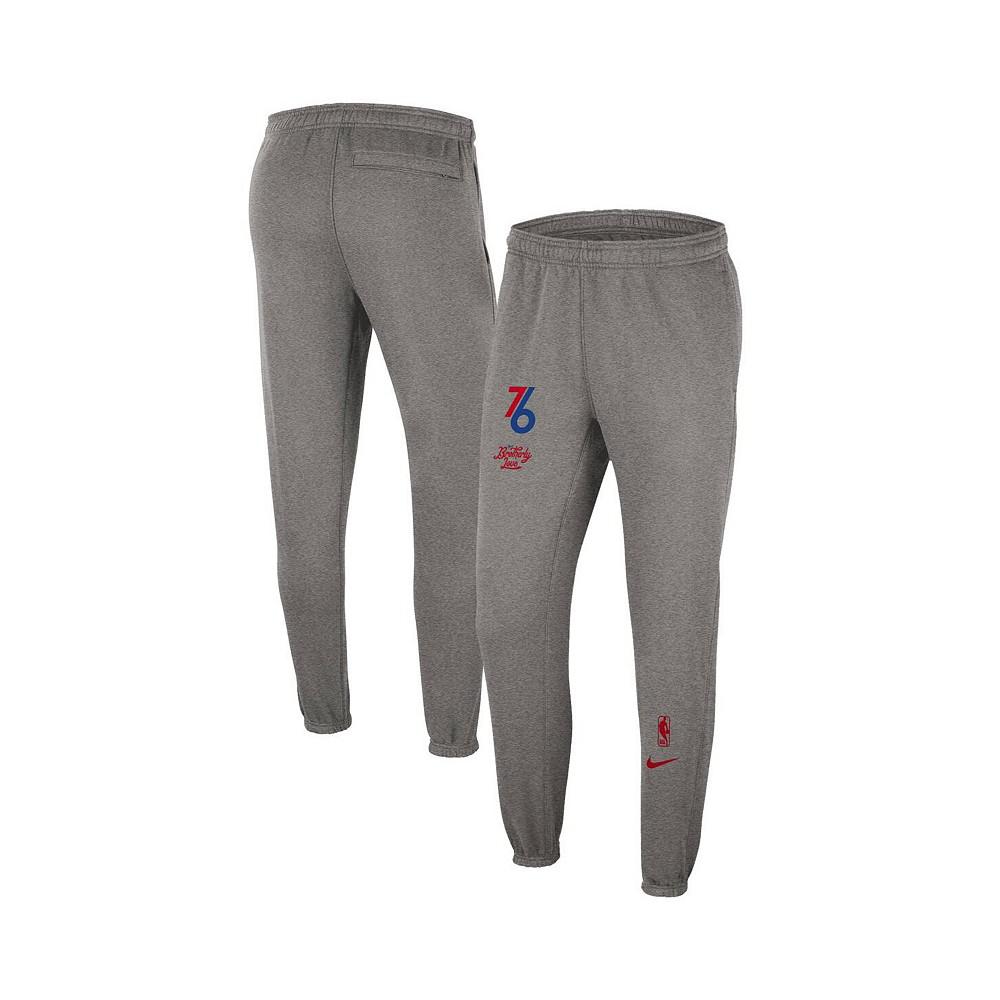 Men's Heather Charcoal Philadelphia 76ers 2022/23 City Edition Courtside Brushed Fleece Sweatpants商品第1张图片规格展示