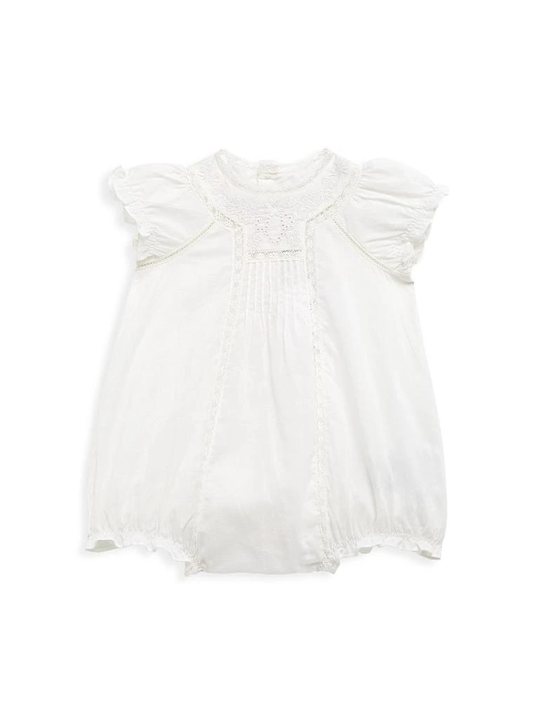 商品Bonpoint|Baby Girl's Lace-Trim Cotton Bubble Romper,价格¥1971,第1张图片