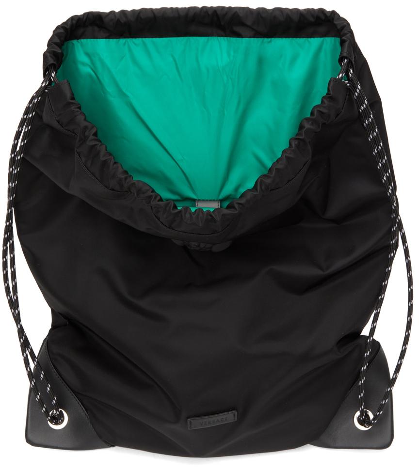 Black 'La Medusa' Drawstring Backpack商品第5张图片规格展示
