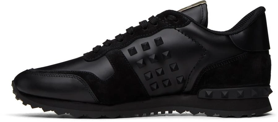 商品Valentino|Black Rockstud Sneakers,价格¥7590,第3张图片详细描述