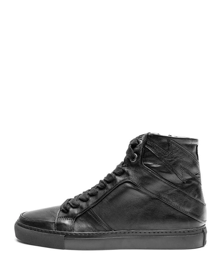 商品Zadig&Voltaire|Women's Zv1747 High Flash Leather Sneakers,价格¥2229,第1张图片