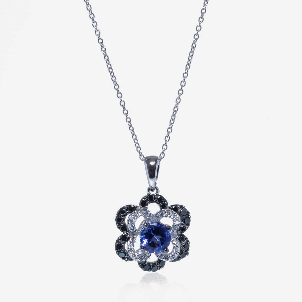 商品Le Vian|Le Vian 14k White Gold, Tanzanite, And Diamond Pendant Necklace YPTX17,价格¥11812,第1张图片