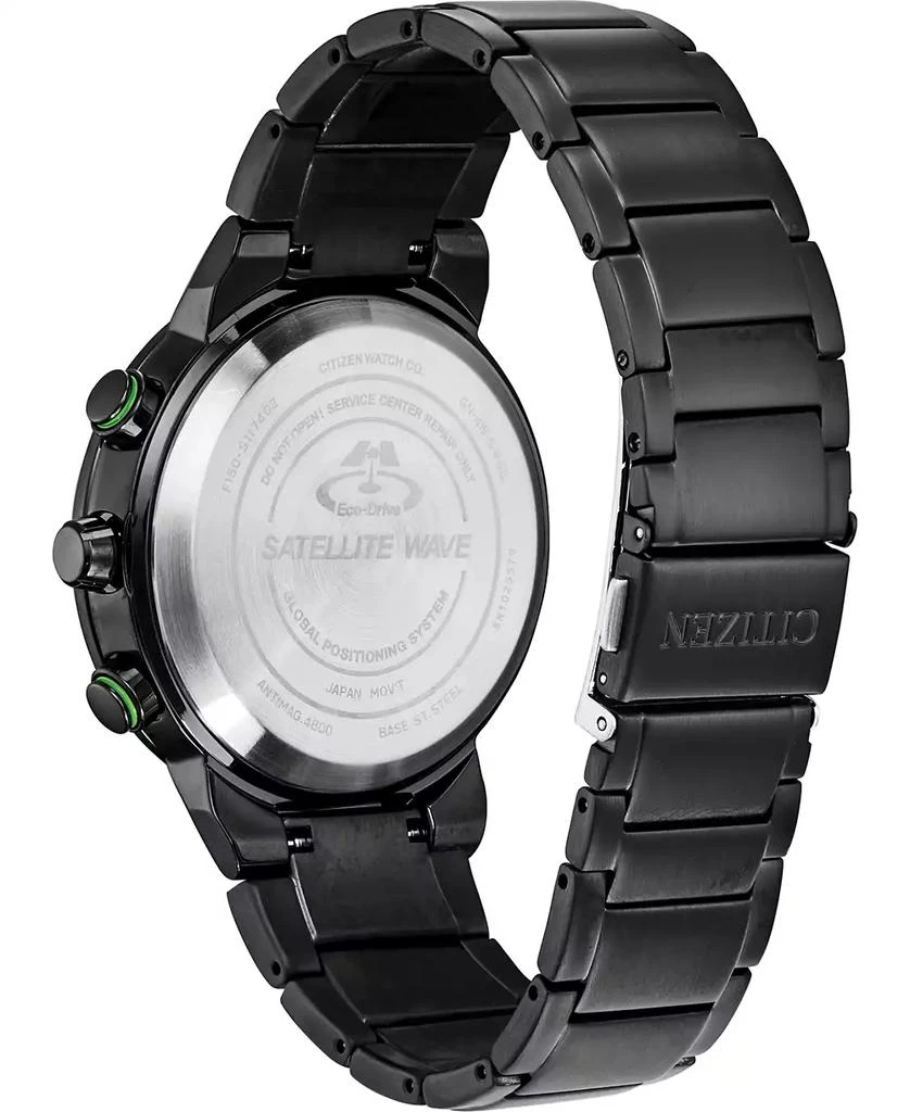 商品Citizen|Eco-Drive Men's Satellite Wave GPS Black-Tone Stainless Steel Bracelet Watch 44mm,价格¥7107,第3张图片详细描述