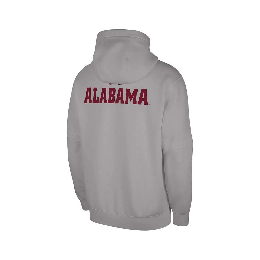 商品NIKE|Men's Gray Alabama Crimson Tide Club Pullover Hoodie,价格¥525,第2张图片详细描述