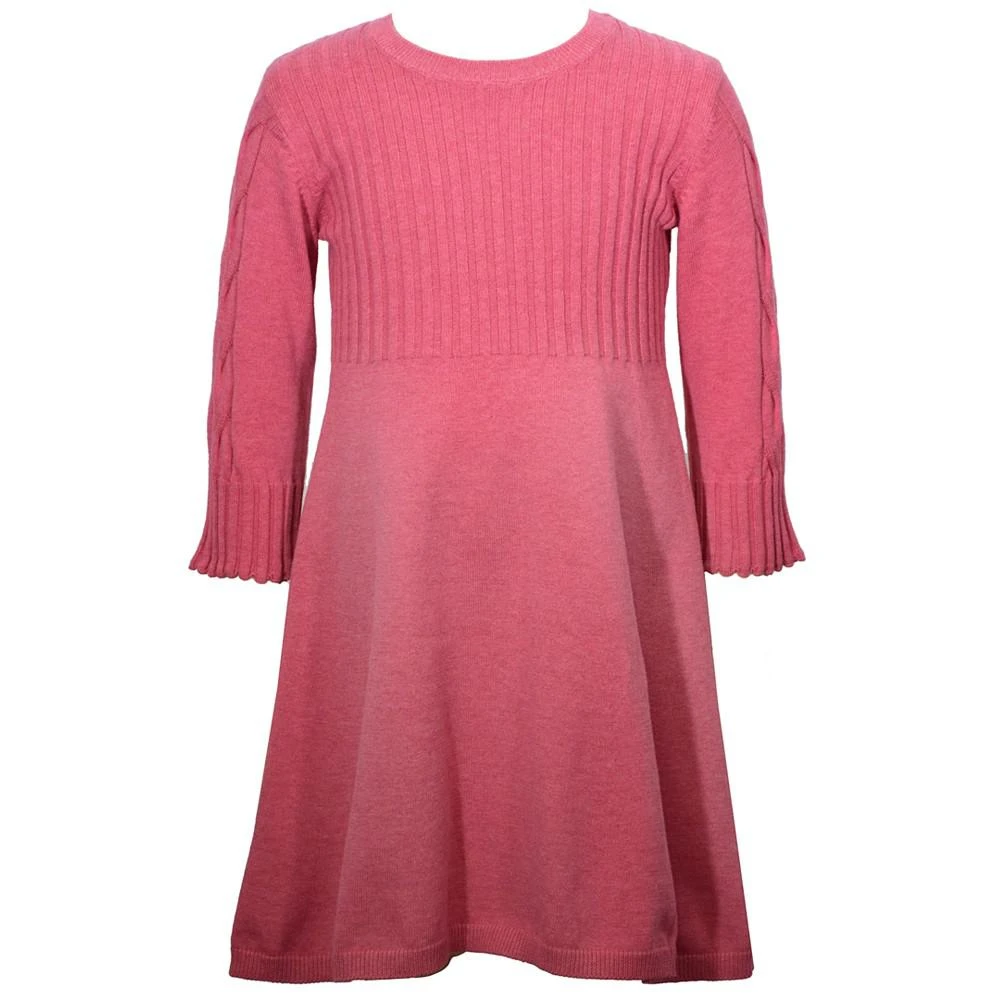 商品Bonnie Jean|Big Girls Three Quarter Sleeved Full Fashioned Knit Sweater Dress,价格¥136,第1张图片