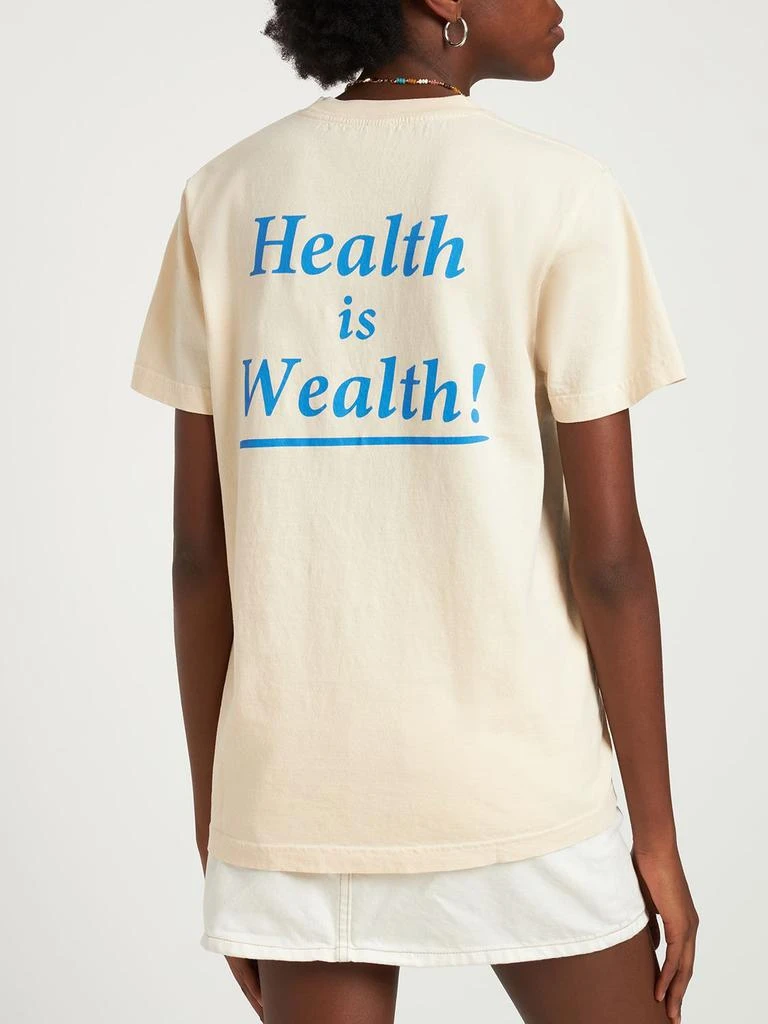 商品Sporty & Rich|Health Is Wealth Cotton T-shirt,价格¥428,第2张图片详细描述