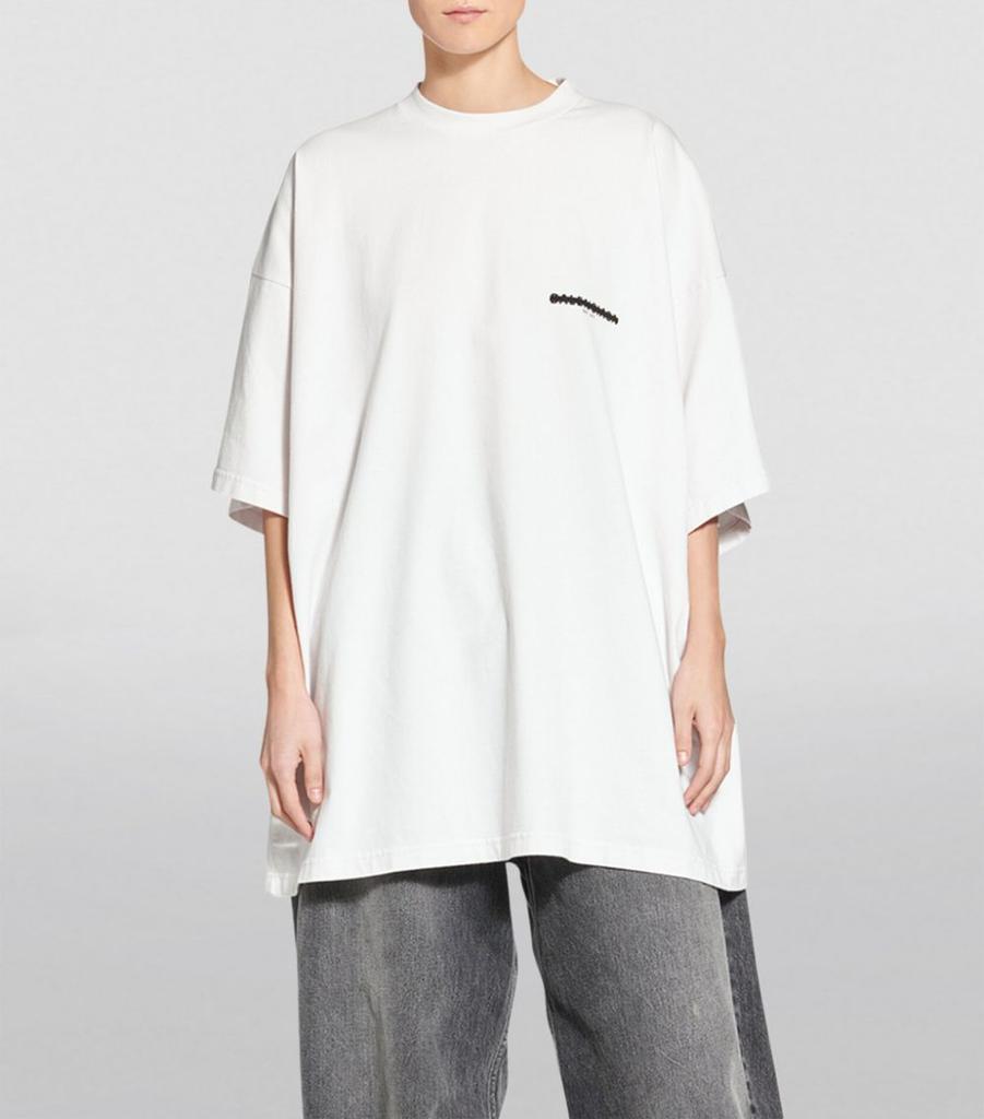 商品Balenciaga|Cotton Logo Oversized T-Shirt,价格¥4726,第5张图片详细描述
