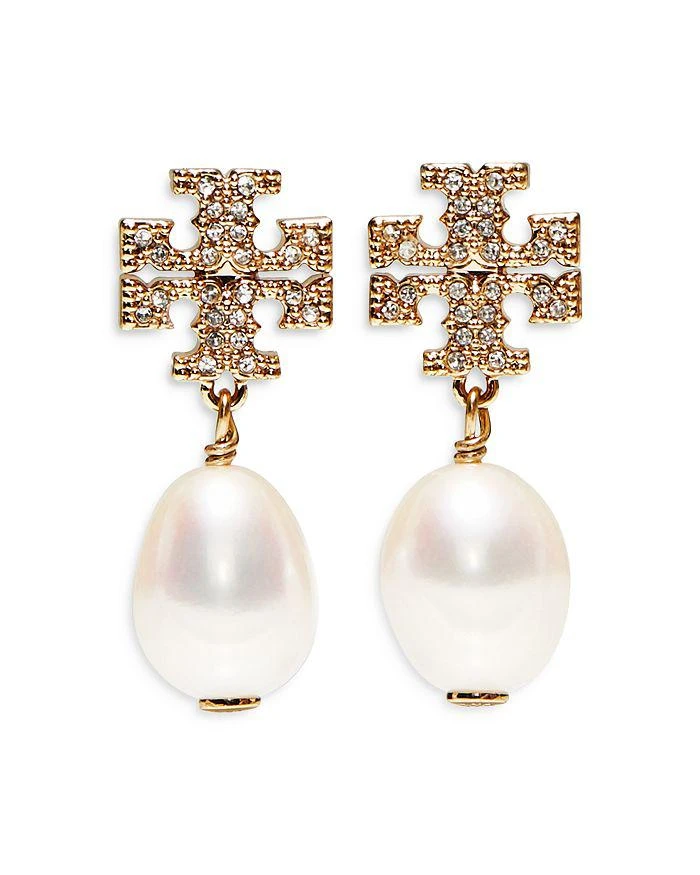 商品Tory Burch|Kira Pavé Cultured Pearl Drop Earrings,价格¥971,第1张图片
