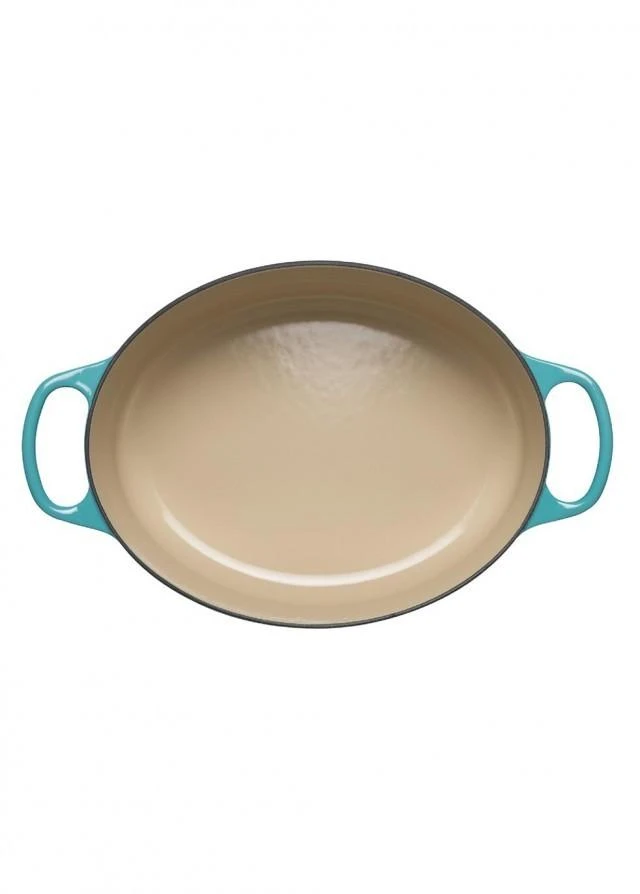 商品Le Creuset|Signature cast iron oval casserole 27cm teal,价格¥2595,第2张图片详细描述