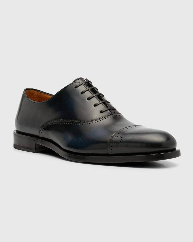 商品Salvatore Ferragamo|Men's Perforated Leather Oxfords,价格¥3136,第3张图片详细描述