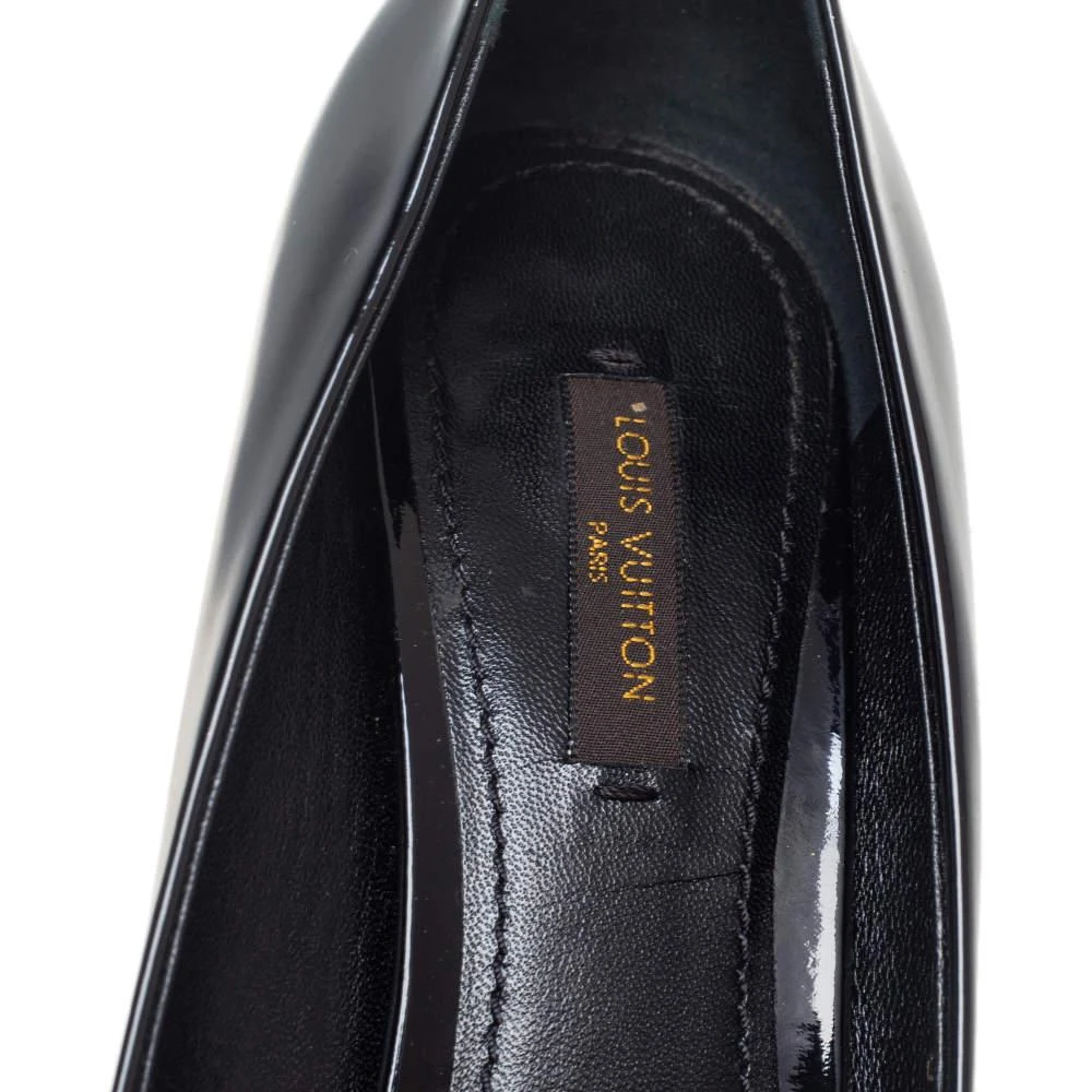 Louis Vuitton Black Patent Leather Oh Really! Platform Pumps Size 37.5 商品