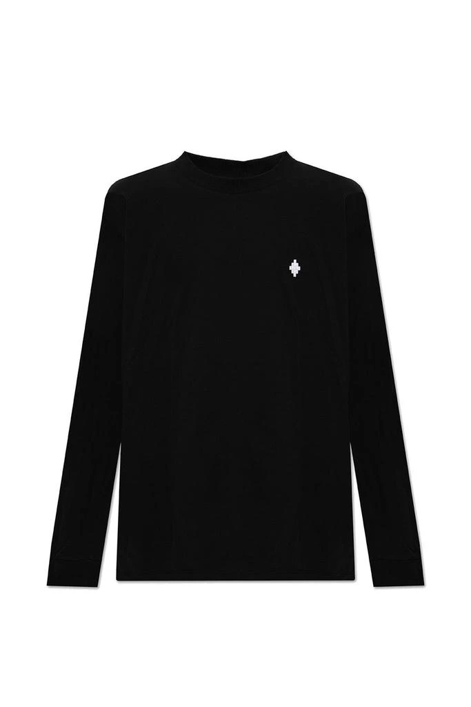 商品Marcelo Burlon|Marcelo Burlon County Of Milan Logo-Embroidered Crewneck T-Shirt,价格¥881,第1张图片