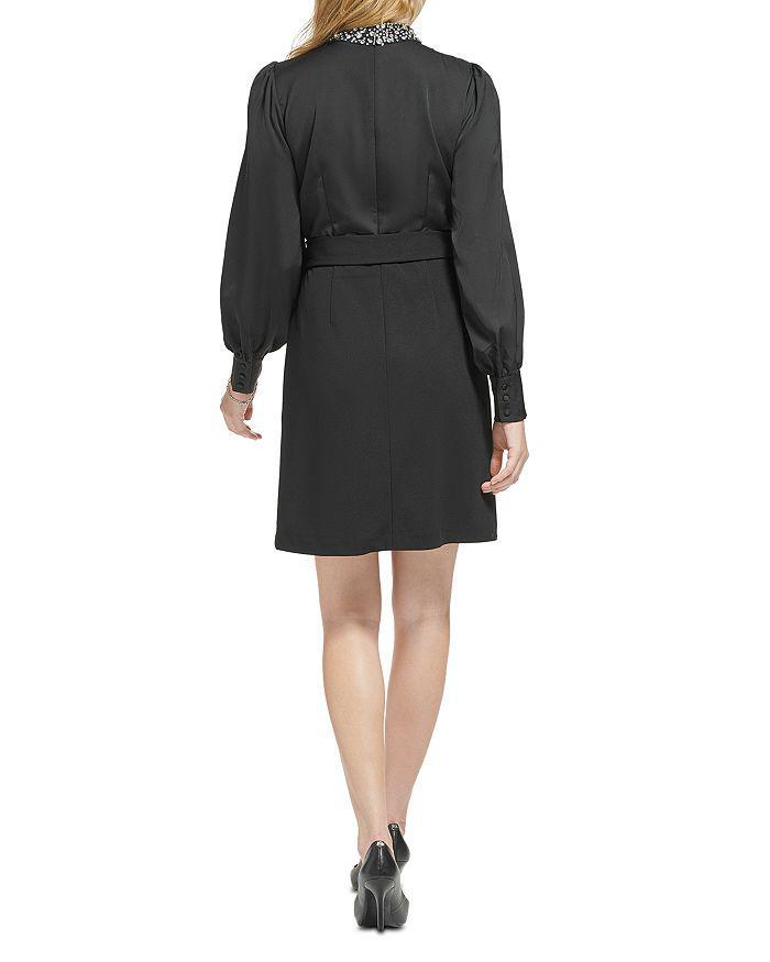 商品Karl Lagerfeld Paris|Embellished Mock Neck Dress,价格¥1175,第4张图片详细描述
