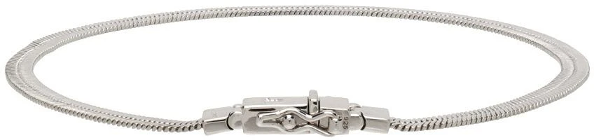 商品Tom Wood|Silver Herringbone Bracelet,价格¥1283,第4张图片详细描述