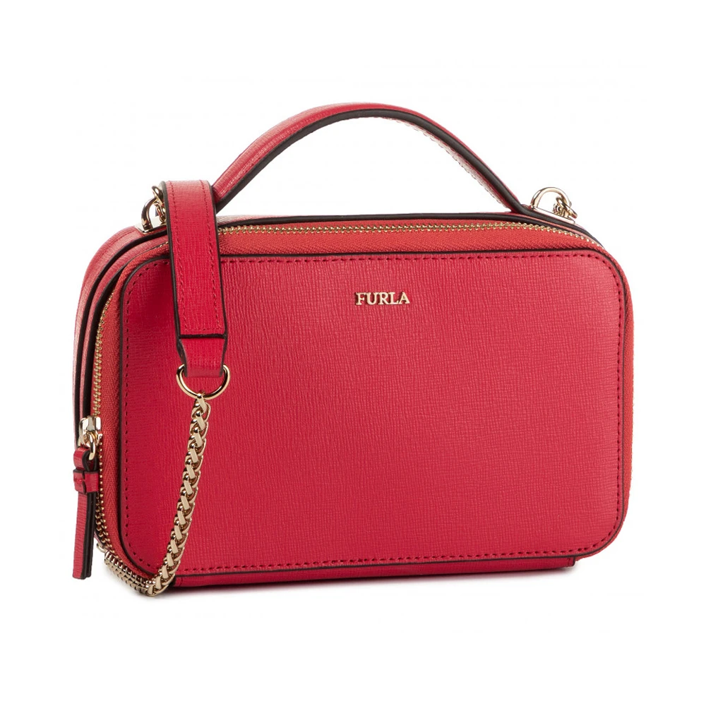 FURLA 女士红色牛皮单肩包 1046074 商品